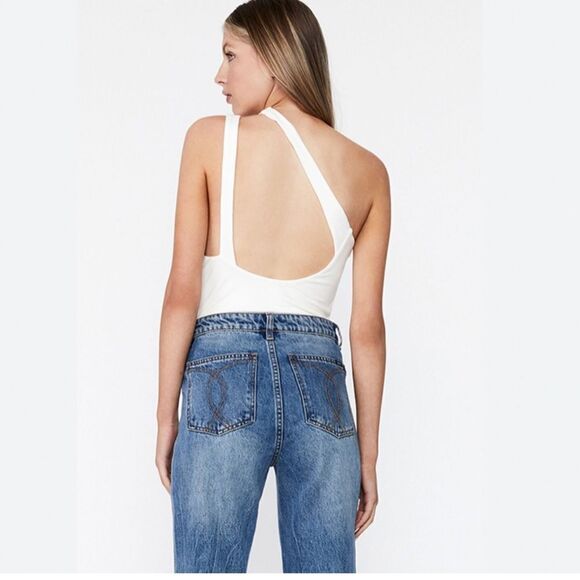 NWT PIA RIB BODYSUIT IN ORCHID WHT - size M - Picture 3 of 6